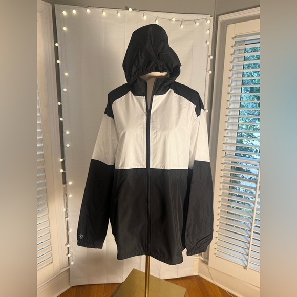 Holloway Black White Hooded Windbreaker Jacket & Pants Set XL NWT - Picture 7 of 10